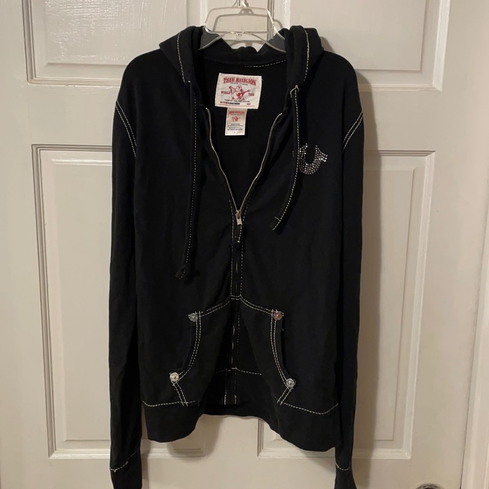 Women’s LARGE True Religion hoodie, LIKE NEW